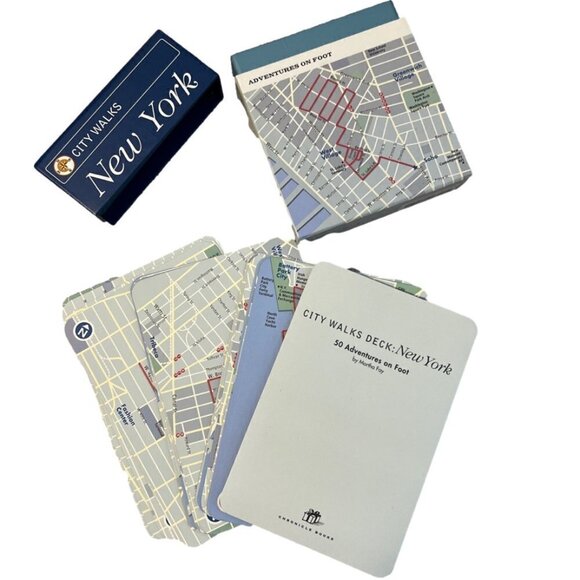 City Walks New York 50 Adventures on Foot.  50 different walking adventure cards - Picture 3 of 4